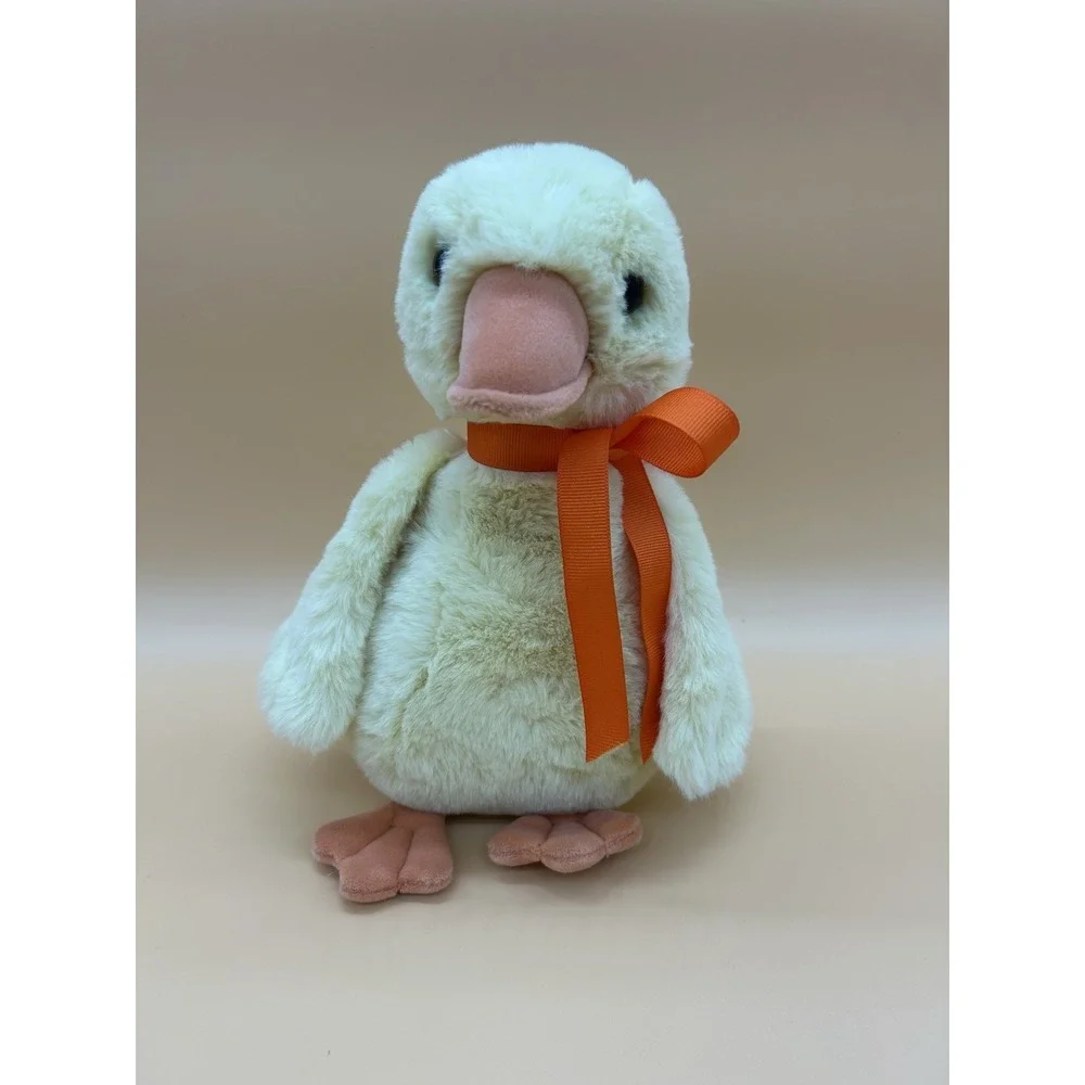 Douglas Dennie Duck Plush Yellow Stuffed Animal Soft Toy w/ Tag Ribbon #4666 - Picture 1 of 6